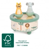 Boîte à musique en bois Safari small foot