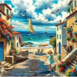 Puzzle Beau Village 1000 pièces