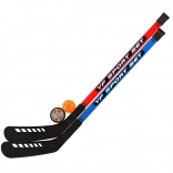 Ensemble de crosses de hockey sur gazon avec balle de floorball et palet