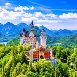 Puzzle Château de Neuschwanstein en été 1000 pièces