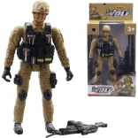 Soldat avec accessoires 18 cm