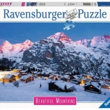 Puzzle Ravensburger Mürren z Bernského Oberlandu 1000 pièces