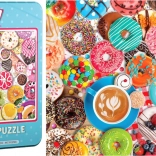 Puzzle en boîte métallique Fête de donuts 1000 pièces EUROGRAPHICS