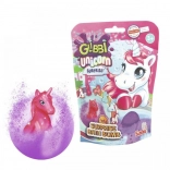 Glibbi bombe de bain pétillante licorne avec surprise