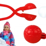Moule à boules de neige motif ballon, rouge, 20 × 5 × 5 cm