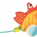 Crabe à tirer en bois Goki