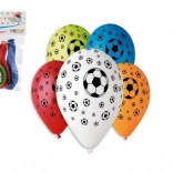 Ballons gonflables motif football 30 cm, 5 pièces