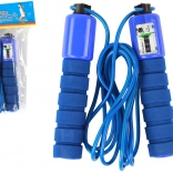 Corde à sauter bleue avec compteur 280 cm