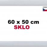 Cadre en aluminium pour puzzle 60 × 50 cm – argent Alaska