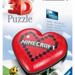 Ravensburger puzzle 3D cœur Minecraft, 54 pièces