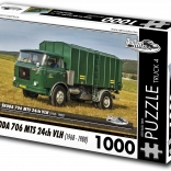 Puzzle RETRO-AUTA TRUCK Škoda 706 MTS 24ch VLH 1000 pièces