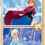 Puzzle en bois FROZEN 2 × 25 pièces EDUCA