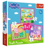 Puzzle 3 en 1 – Peppa et ses amis TREFL