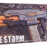 Pistolet semi-automatique BLAZE STORM à fléchettes en mousse – gris