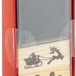 ensemble de tampons de Noël en bois 7 pièces