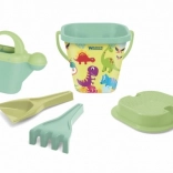 RePlay set de sable dinosaures – seau en plastique avec accessoires dans un filet