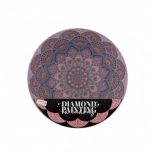 Peinture diamant Mandala fleur violette diamètre 30 cm