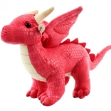 Dragon en peluche rouge 20 cm éco-responsable