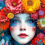 Puzzle Enlacé de fleurs 1000 pièces