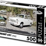 Puzzle Voitures rétro Trabant 601 (1965) – 500 pièces