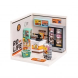 ROBOTIME mini maison – épicerie avec éclairage LED