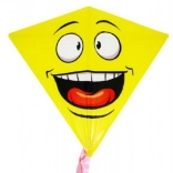 Cerf-volant smiley en plastique 68 × 73 cm