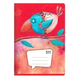 cahier A5, 10 feuilles – ligné 20 mm