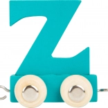 Small Foot wagon en bois avec la lettre Z – alphabet coloré pour trains en bois