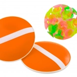 Jeu d’adresse Palettes orange et balle à ventouses