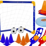 Ensemble de jeux sportifs 5 en 1 – mini but de football, frisbee et paniers de capture
