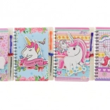 Carnet avec stylo licorne