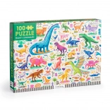 Puzzle Mudpuppy Dinosaures Puissants 100 Pièces