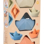 ensemble écologique de petits bateaux de bain pour enfants