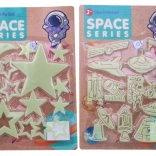 Décoration lumineuse sur le thème de l’espace 30 x 21 cm