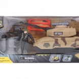 Ensemble militaire avec char pour enfants