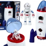 Fusée spatiale ouvrante Astronautes Véhicule spatial Lumières Sons