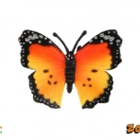 Papillon monarque africain en plastique 7 cm – modèle décoratif