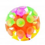 Balle Sporto avec ventouses et lumière 10 cm