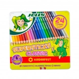 Supersticks 24 couleurs dans une boîte métallique