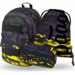 Baagl ensemble scolaire Skate Dune – sac à dos, trousse et sac