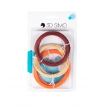 Filament PLA pro pour stylo 3D et impression 3D – set 15 m (marron, couleur chair, orange)