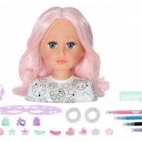 Baby Born tête à coiffer créative 22 cm avec accessoires