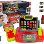 Caisse enregistreuse rouge-noire pour enfants