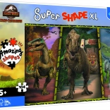 Puzzle XL Super Shape dinosaures JURASSIC WORLD 104 pièces