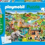 Puzzle SCHMIDT Playmobil Zoo 60 pièces avec figurine
