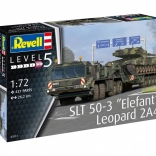Maquette en plastique SLT 50-3 Elefant + Leopard 2A4