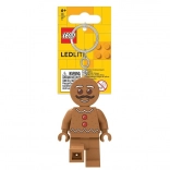 Porte-clés LEGO avec lampe LED bonhomme en pain d’épices