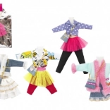 Robes courtes et vêtements pour poupées, mélange de types