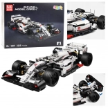 Kit de construction voiture de course F1 blanc-rouge