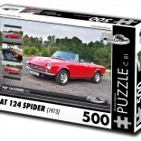retro-auta puzzle fiat 124 spider (1973) – 500 pièces